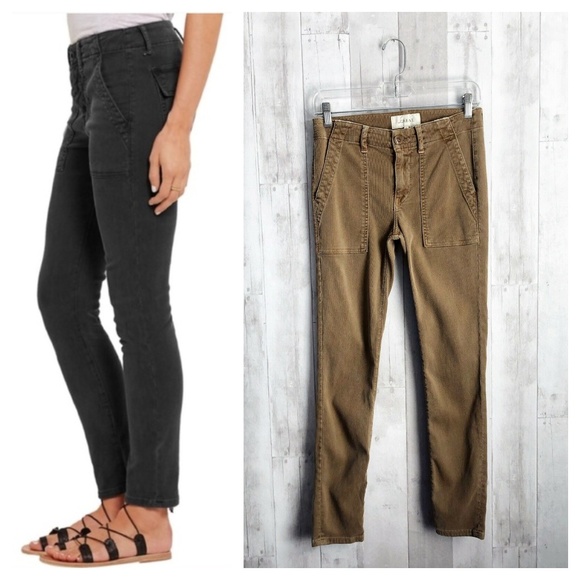 THE GREAT. Pants - [The GREAT.] Corduroy Cargo Pockets Skinny Pants